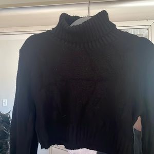 Boohoo black cropped sweater